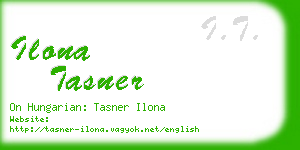 ilona tasner business card